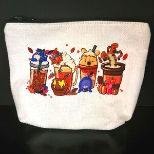 Winnie the Pooh Cosmetic Bag Zippered Pencil Pouch - Multicolor - NWOT